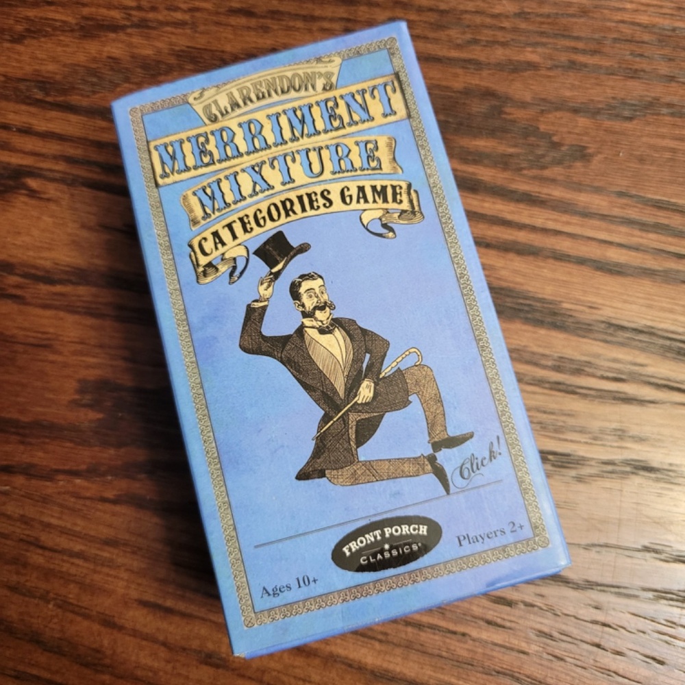 NEW Clarendons Merriment Mixture Categories Game. Ages 10+, 2+ Players. SEALED